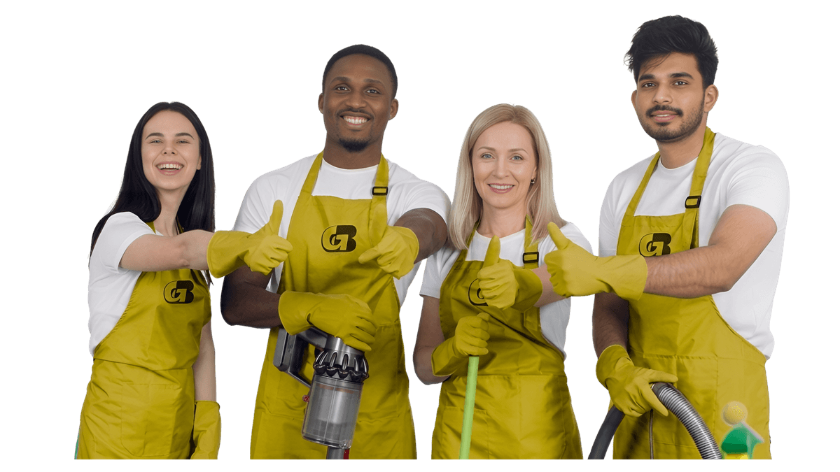 Professional cleaning team